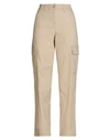 Jjxx By Jack & Jones Woman Pants Beige Size M Cotton, Elastane