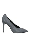 Vivian Woman Pumps Steel Grey Size 10 Textile Fibers