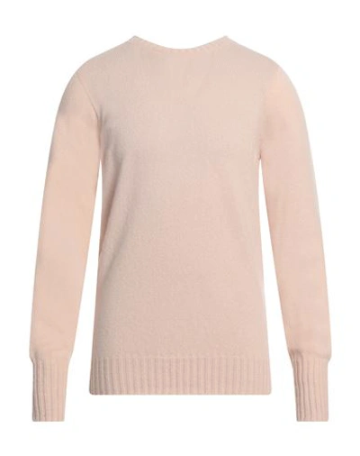 Drumohr Man Sweater Light Pink Size 44 Lambswool