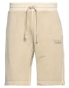 Woolrich Faded Short Man Shorts & Bermuda Shorts Sand Size S Cotton In Beige