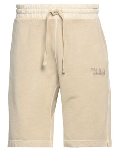 Woolrich Faded Short Man Shorts & Bermuda Shorts Sand Size Xl Cotton In Beige