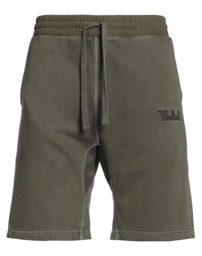 Woolrich Faded Short Man Shorts & Bermuda Shorts Green Size Xl Cotton