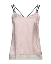 Koché Woman Top Blush Size M Viscose, Polyester In Pink