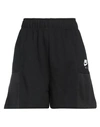 Nike Woman Shorts & Bermuda Shorts Black Size L Cotton, Polyester