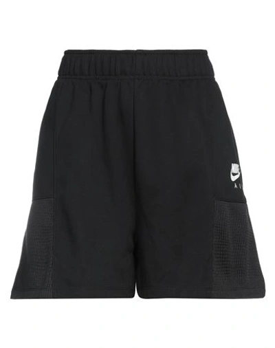 Nike Woman Shorts & Bermuda Shorts Black Size L Cotton, Polyester