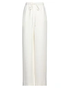 Valentino Garavani Woman Pants Cream Size 4 Silk In White