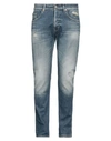 Dondup Man Denim Pants Blue Size 33 Cotton, Elastane In Blue