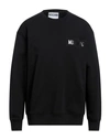 Moschino Man Sweatshirt Black Size 42 Organic Cotton