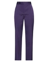 Alberta Ferretti Woman Pants Purple Size 6 Acetate, Polyamide, Elastane