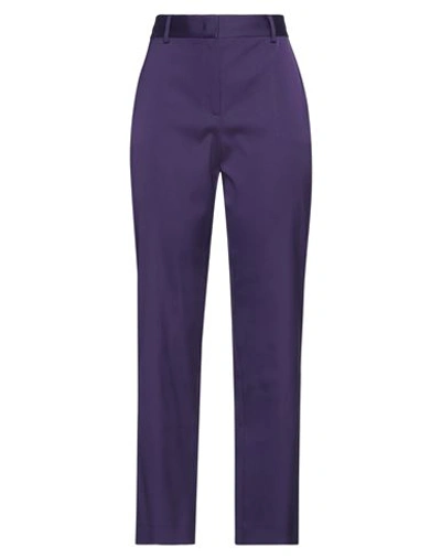 Alberta Ferretti Woman Pants Purple Size 6 Acetate, Polyamide, Elastane In Purple