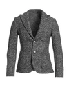 Grey Daniele Alessandrini Man Blazer Grey Size 42 Polyester, Wool, Acrylic, Viscose In Grey