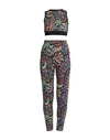 Etro Crew Neck Top And Leggings In Jacquard Wool Blend In Black