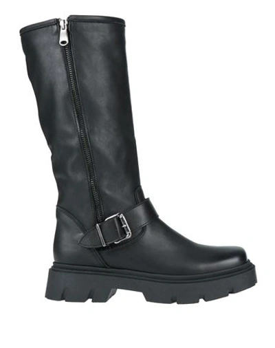Le Pepite Woman Knee Boots Black Size 8 Calfskin