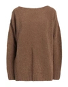 Gentryportofino Woman Sweater Brown Size 10 Virgin Wool, Polyamide