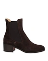 Doucal's Woman Ankle Boots Dark Brown Size 6 Soft Leather