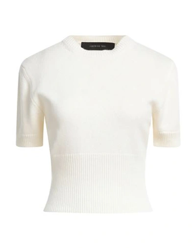 Federica Tosi Woman Sweater Cream Size 6 Merino Wool, Cashmere In White