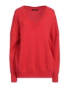 Carla G. Woman Sweater Red Size 8 Polyacrylic, Alpaca Wool, Polyamide, Polyester