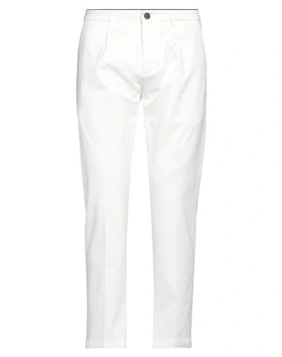 Department 5 Man Pants White Size 30 Cotton, Modacrylic, Elastane