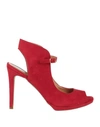 Vivian Woman Sandals Red Size 10 Textile Fibers
