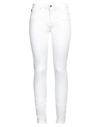 Love Moschino Woman Pants White Size 30 Cotton, Lyocell, Elastane