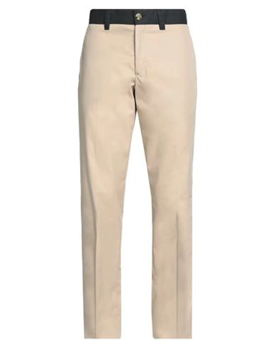 Burberry Man Pants Beige Size 30 Cotton, Polyamide
