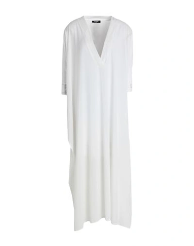 Balmain Woman Cover-up Ivory Size S/m Polyester In White