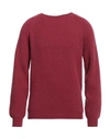 Svevo Man Sweater Garnet Size 40 Virgin Wool In Red
