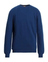 Svevo Man Sweater Bright Blue Size 44 Virgin Wool