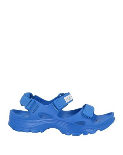 Suicoke Man Sandals Bright Blue Size 7 Rubber, Textile Fibers