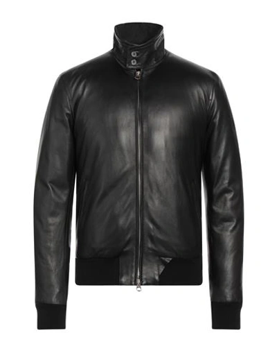 Stewart Man Jacket Black Size Xl Soft Leather