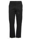 FERRARI FERRARI MAN PANTS BLACK SIZE 36 COTTON, ELASTANE