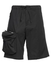 Oamc Man Shorts & Bermuda Shorts Black Size Xl Cotton In Black