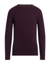Drumohr Man Sweater Deep Purple Size 42 Cashmere