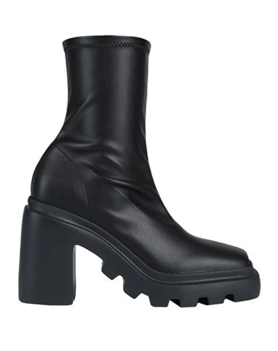 Vic Matie Vic Matiē Woman Ankle Boots Black Size 7 Textile Fibers