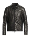 Dacute Man Jacket Black Size 46 Ovine Leather