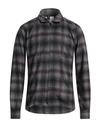 At.p.co At. P.co Man Shirt Plum Size 38 Cotton, Acrylic, Wool, Polyester, Synthetic Fibers In Purple