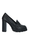 Elvio Zanon Woman Loafers Black Size 8 Soft Leather In Black