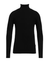 Yes Zee By Essenza Man Turtleneck Black Size Xxl Polyamide, Acrylic, Wool, Polyester In Black
