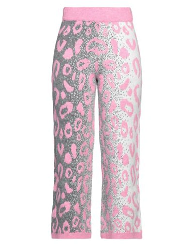 Dimora Woman Pants Pink Size 6 Acrylic, Polyamide, Polyester, Viscose, Wool