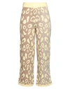 Dimora Woman Pants Yellow Size 8 Acrylic, Polyamide, Polyester, Viscose, Wool In Yellow