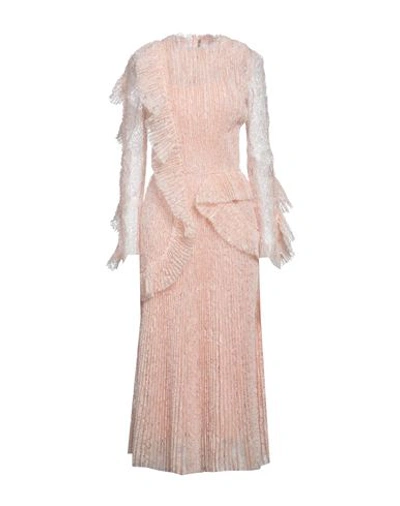 Ermanno Scervino Woman Maxi Dress Pink Size 6 Silk, Polyamide