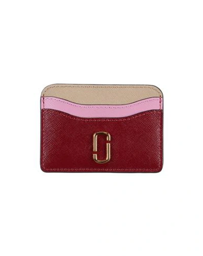 Marc Jacobs Woman Document Holder Burgundy Size - Soft Leather In Red