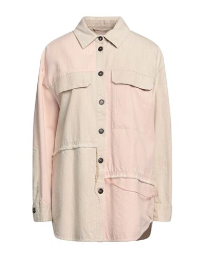 T Coat T_coat Woman Denim Shirt Light Pink Size 4 Cotton, Polyester