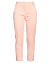 Pinko Woman Pants Light Pink Size 8 Linen, Viscose, Elastane