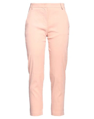 Pinko Woman Pants Light Pink Size 10 Linen, Viscose, Elastane