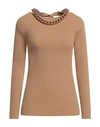 Giuseppe Di Morabito Woman Sweater Camel Size 6 Viscose, Polyester In Beige