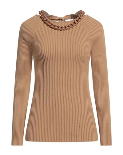 Giuseppe Di Morabito Woman Sweater Camel Size 6 Viscose, Polyester In Beige