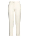 Simona Corsellini Woman Pants Ivory Size 6 Polyester, Elastane In White