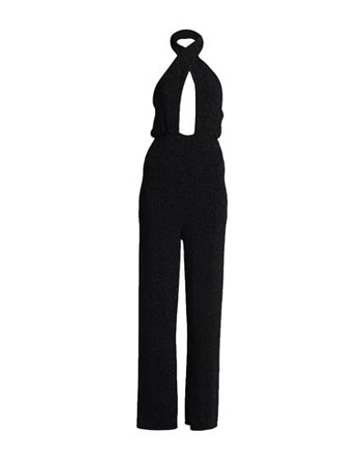 Vanessa Scott Woman Jumpsuit Black Size S/m Nylon, Metallic Fiber, Elastane