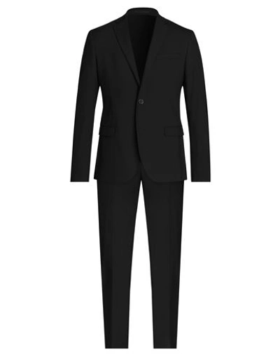 Manuel Ritz Man Suit Black Size 44 Polyester, Viscose, Elastane